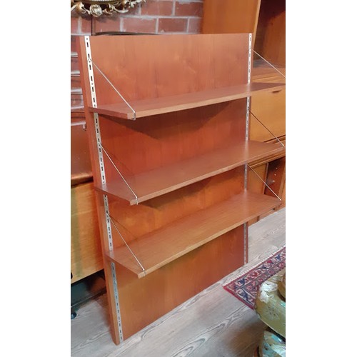 86F - An S Range teak sideboard with wall mounting adjustable shelves, designed by John & Sylvia Reid for ... 