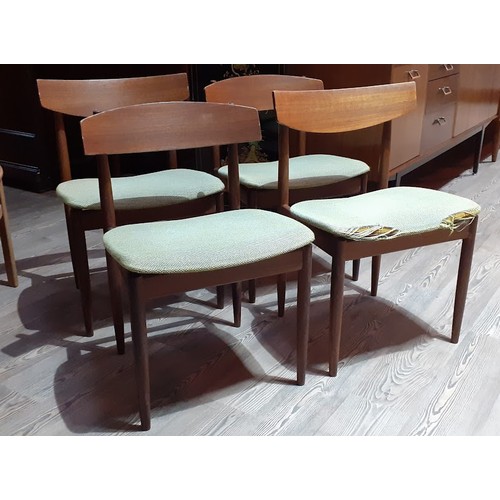 86H - A matched set of eleven G-Plan chairs designed by Kofod Larsen. 
Condition- there are loose joints t... 