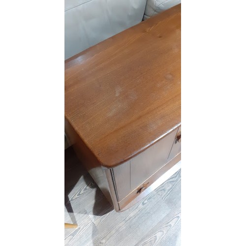 84 - An Ercol Blonde elm and beech sideboard. 
Condition - marks and light scratches, mostly to top, othe... 