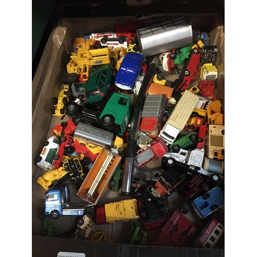 126 - A box of die-cast toys.