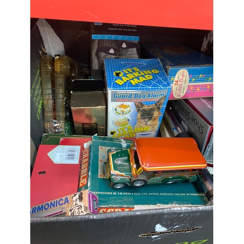 123 - A box of various toys and games