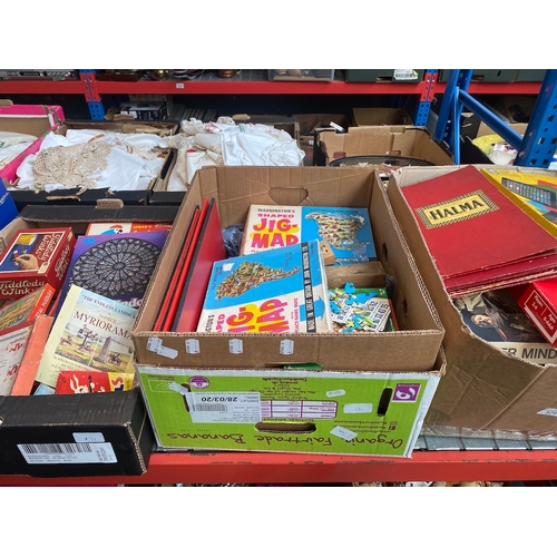 171 - 3 boxes of vintage boardgames etc.