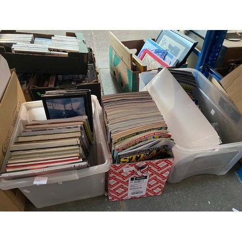 158 - Three boxes of mainly steam railway related books and magazines.