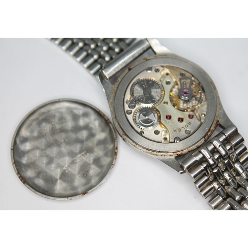 176 - A Rolex stainless steel watch circa 1940s, 15 jewel movement, Dennison case numbered 12325 & 2502, c... 