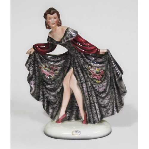 213 - A Goldscheider Art Deco figure 'Jolanthe', designed by Stephan Dakon, the base stamped '8440 4', rem... 