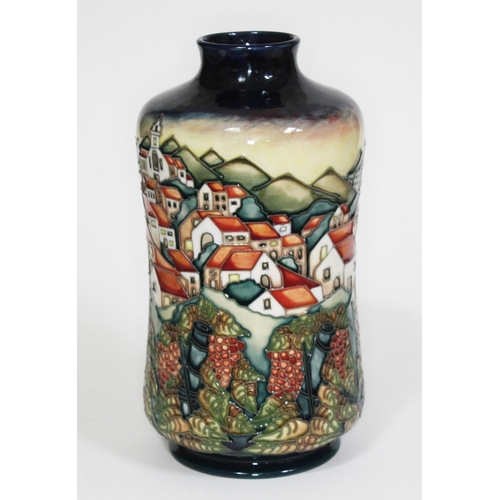 224 - A Moorcroft pottery vase decorated in Andalucian Sunset pattern by Beverley Wilkes, circa 1997, heig... 