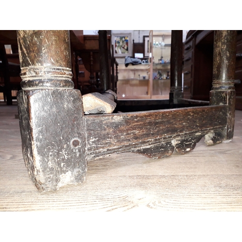 38 - An 18th century oak credence table.