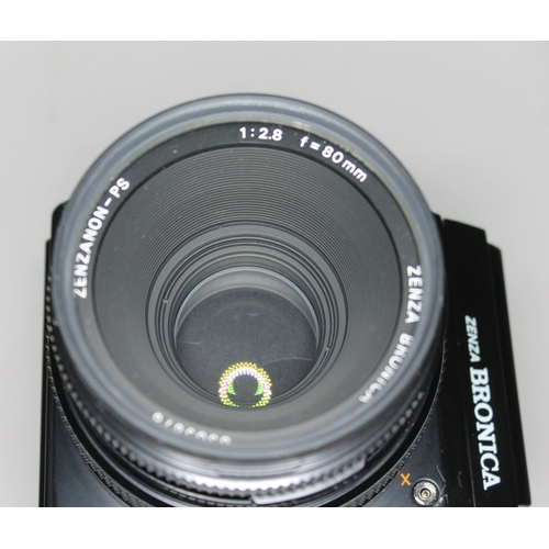 173 - A Zenza Bronica SQ-4 camera, serial no. 1245236, with five lenses comprising; Zenzanon-PS 1:2.8 f=80... 