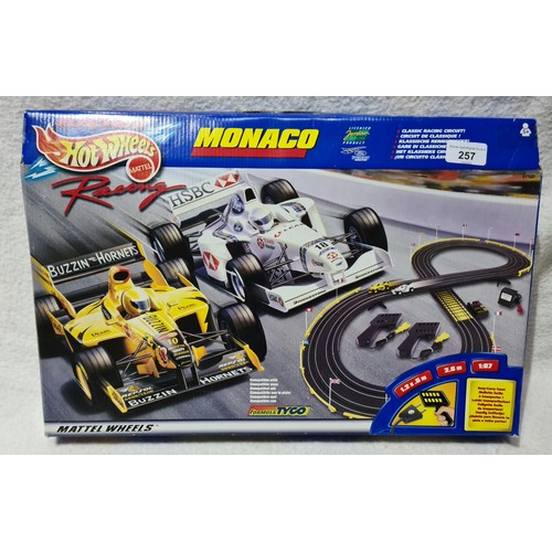 257 - An electric Hot Wheels Monaco racing circuit kit.