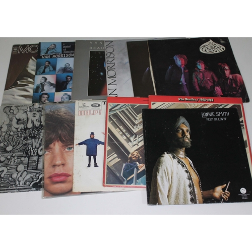 386 - Assorted LPs including Moondog, Van Morrison, Cream, Rolling Stones, Beatles, etc.