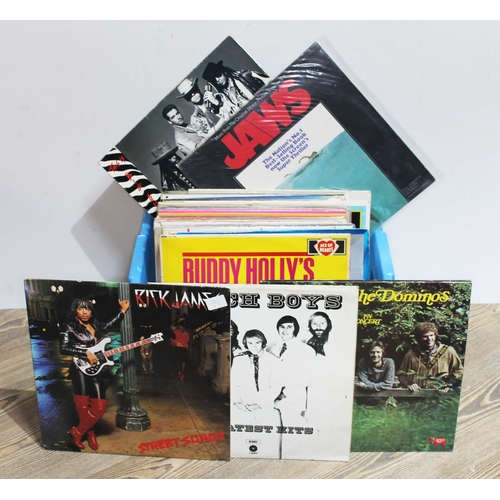 391 - A box of approx. 64 LPs, various genre.