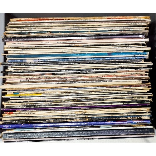 394 - A box of approx. 69 LPs to include Rolling Stones, Elton John, etc