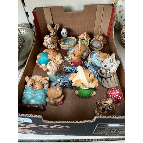 691 - Box of Pendelfin figures