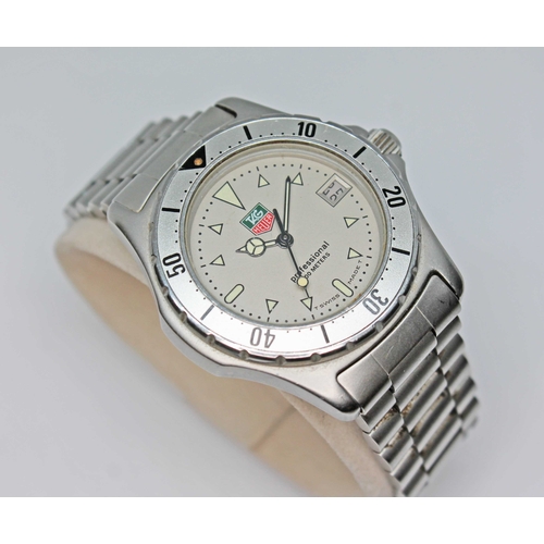 A Tag Heuer Professional 200m stainless steel wristwatch, ref