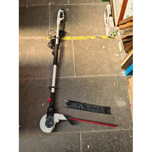 130 - An Eckman electric telescopic hedge trimmer.