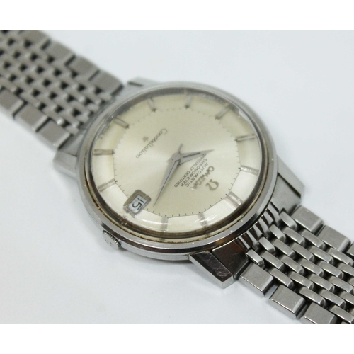 99 - A 1967 Omega Constellation chronometer, ref. 168010, cal. 564, stainless steel case with hidden crow... 