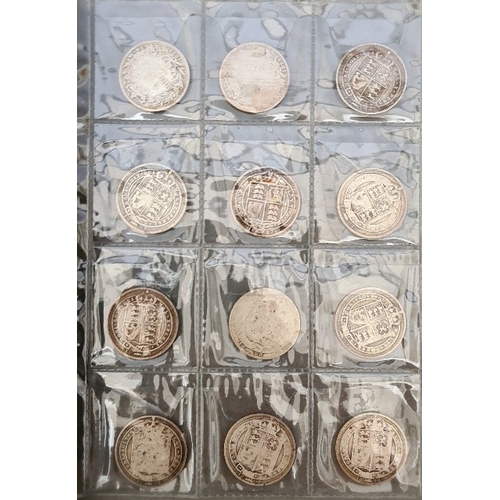 73 - A collection of approximately 69 shillings, various dates 1868 to 1901, some undated.