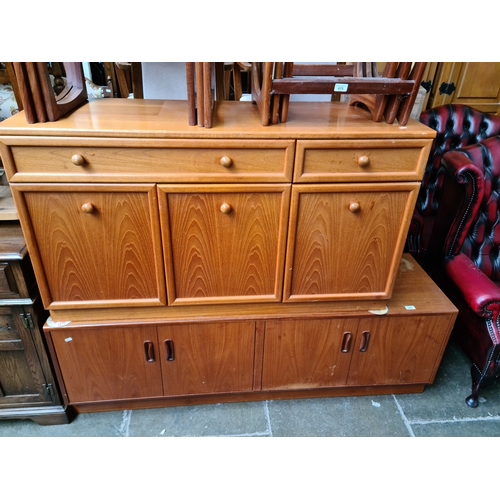 877 - A mid 20th century G Plan teak low sideboard together with a G Plan teak sideboard.