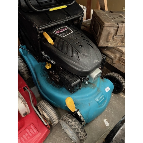 115 - A Dobbies Essential petrol lawn mower