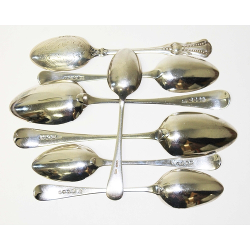 237 - Assorted silver spoons, various dates, makers and essay office's including Dublin, lengths 15cm to 2... 