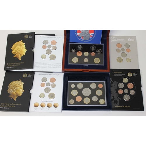 67 - Assorted Royal Mint coin sets comprising; 2004 Executive proof collection, The Forth and Fifth Circu... 