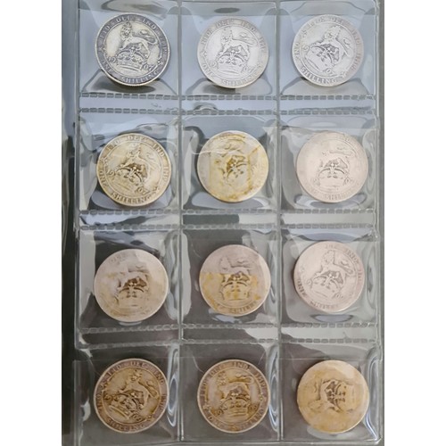 70 - A collection of approximately 115 shillings, various dates 1902 to 1914.