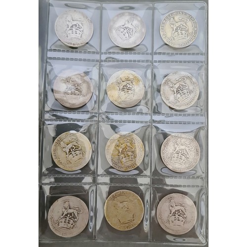 70 - A collection of approximately 115 shillings, various dates 1902 to 1914.