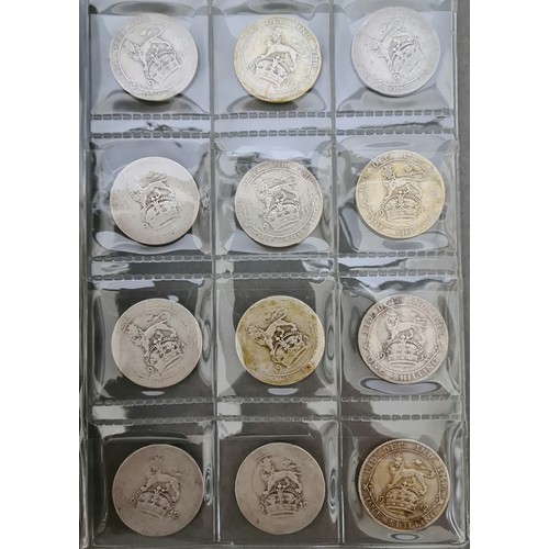 70 - A collection of approximately 115 shillings, various dates 1902 to 1914.