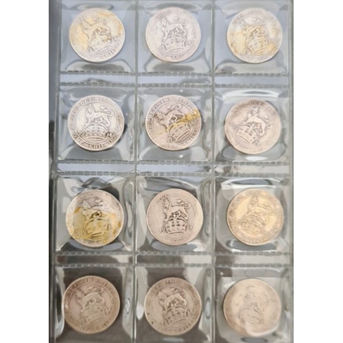 70 - A collection of approximately 115 shillings, various dates 1902 to 1914.