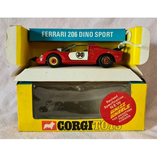 4 - Corgi Toys 344 Ferrari 206 Dino Sport, boxed.