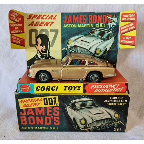 7 - Corgi Toys 261 James Bond's Aston Martin D.B.5, boxed.