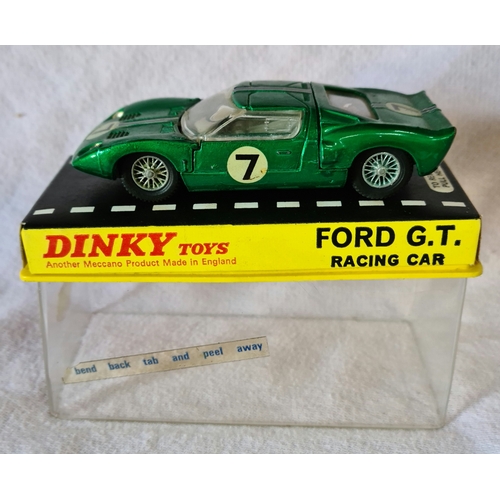 15 - Dinky Toys, 215 Ford G.T Racing Car in green, boxed.