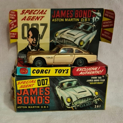 16 - Corgi Toys 261 James Bond's Aston Martin D.B.5, boxed.