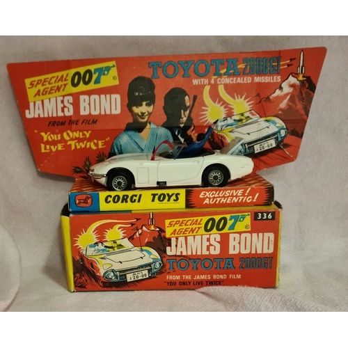 17 - Corgi Toys 336 James Bond Toyota 2000GT, boxed.