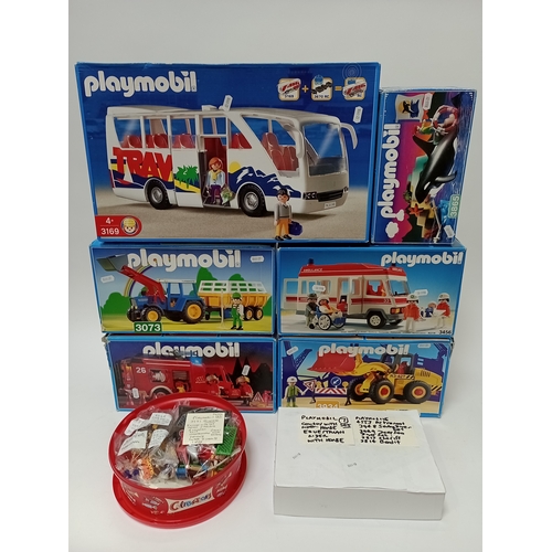 25 - Playmobil sets : 3169 coach set, cowboy with horse, equestrian rider with horse, 4553 astronaught, 3... 