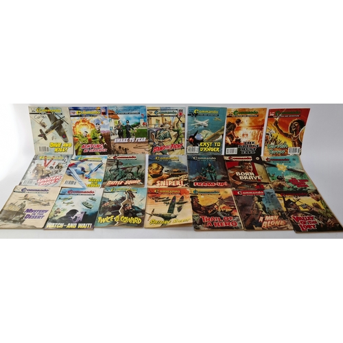 203 - A collection of over 160 commando war comics.
