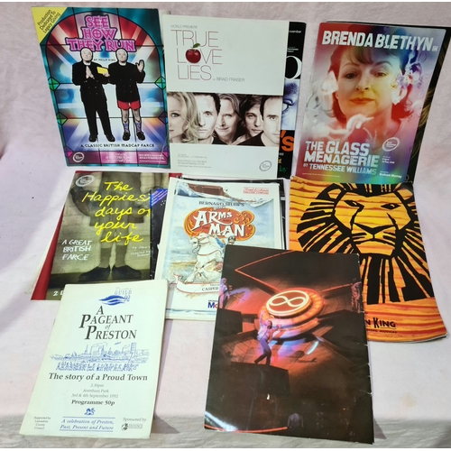 208 - A box of theatre programs, rag mags and sheet music.