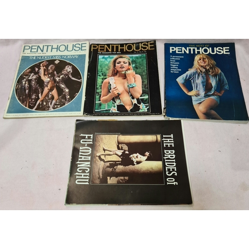 217 - A collection of approx 40 Penthouse adult magazines.