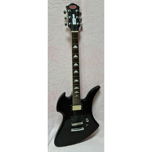 230 - A Stagg black electric guitar