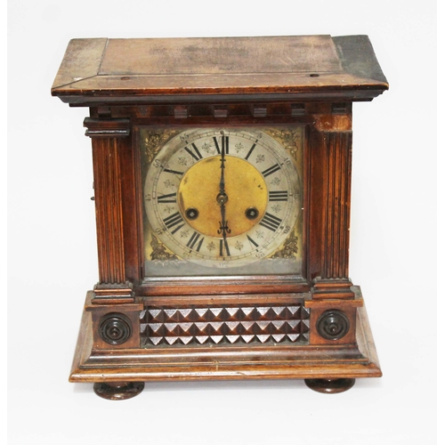 122 - An antique PHS (Philip Haas) German clock in wooden case, height 31cm.