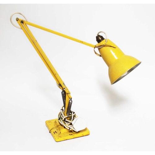 133 - A Herbert Terry & Sons yellow Anglepoise lamp and another vintage adjustable angle lamp.