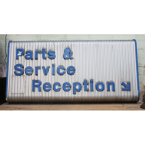 167 - A Ford Parts & Service 3D aluminium sign 122cm x 60cm.