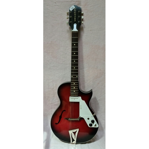 234 - An Egmond Kansas Junior hollow body electric guitar.