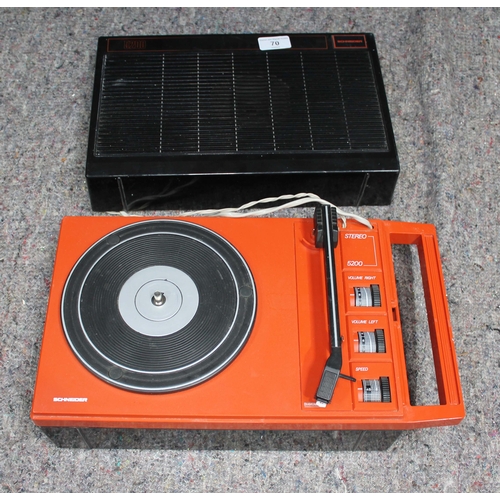 70 - A Schneider 5200 portable record player.