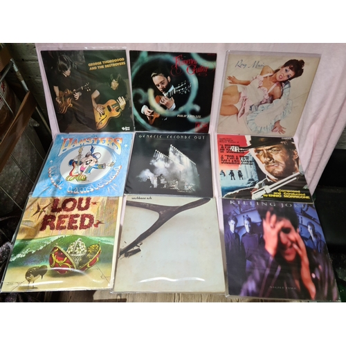 74 - A case of LPs including Genesis, Roxy Music etc.