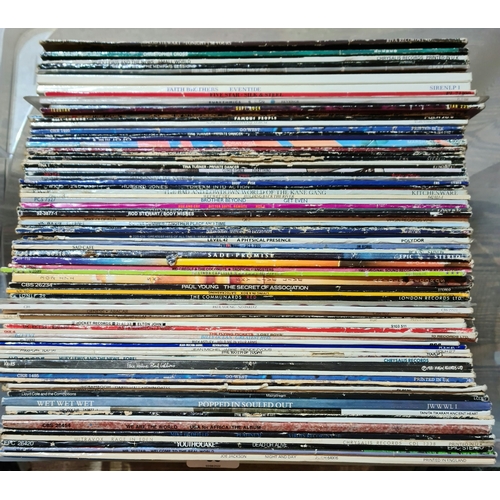 86 - A box of approx. 80 rock and pop LPs, circa 1980s including Japan, Lloyd Cole, Duran Duran, Eurythmi... 