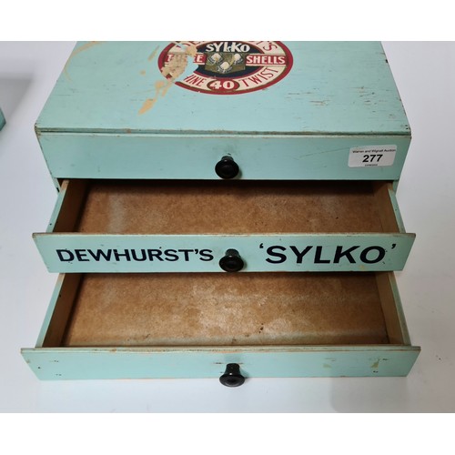 277 - Two Dewhursts 'Sylko' drawers.