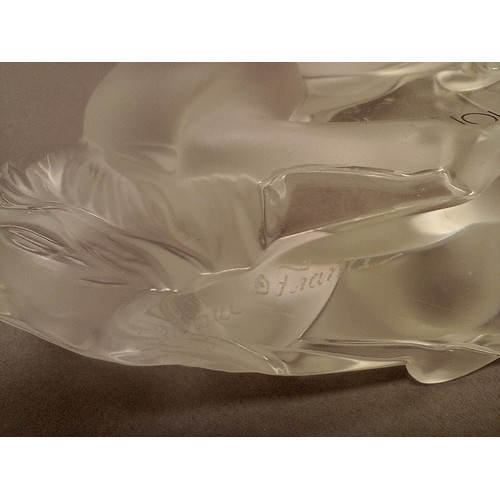 236 - Lalique frosted glass rearing horse signed Lalique France to base, 14cm tall. 

Condition - good, ge... 