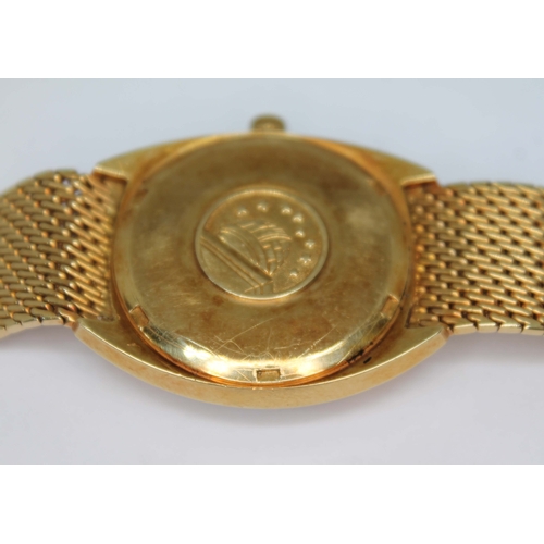 99 - An 18ct gold Omega Constellation circa 1967, ref. BA.368.5009, cal. 564, signed gold dial with baton... 