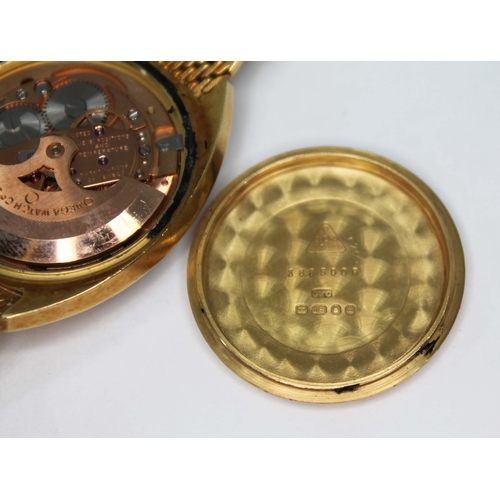 99 - An 18ct gold Omega Constellation circa 1967, ref. BA.368.5009, cal. 564, signed gold dial with baton... 